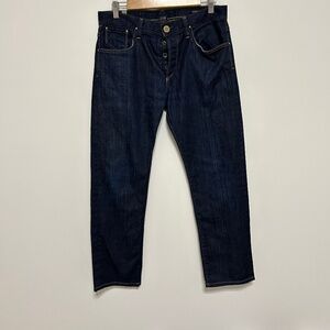 Citizen of Humanity Core Jeans Men's Size 32x28 Dark Wash Button Fly Straight